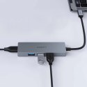 AUKEY CB-C62 aluminiowy HUB USB-C | Ultra Slim | 4w1 | 4xUSB 3.1