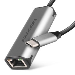 AXAGON Karta sieciowa 2.5 Gigabit Ethernet ADE-25RC USB-C 3.2 Gen 1 - Realtek 8156, automatyczna instalacja, szara