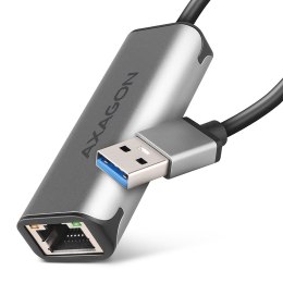 AXAGON Karta sieciowa 2.5 Gigabit Ethernet, Realtek 8156 ADE-25R USB-A 3.2 Gen 1, automatyczna instalacja, szara