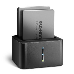 AXAGON MINI stacja dokująca ADSA-D25, USB 3.2 Gen 1 - 2x SATA 6G 2.5