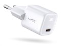 AUKEY Mini ładowarka sieciowa PA-B1 Omnia 1xUSB-C Power Delivery 20W 3A Biała