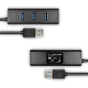 AXAGON HUB 4-portowy HUE-S2BL USB 3.2 Gen 1 charging hub 1.2m kabel micro USB