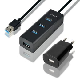 AXAGON HUB 4-portowy HUE-S2BP USB 3.2 Gen 1 charging hub 1.2m kabel, AC adapter