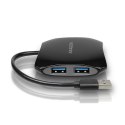 AXAGON Hub 4-portowy HUE-S1B USB 3.2 Gen 1 quatrtro hub 16cm kabel