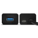 AXAGON Hub 4-portowy HUE-S2B USB 3.2 Gen 1 charging hub, microUSB