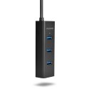 AXAGON Hub 4-portowy HUE-S2B USB 3.2 Gen 1 charging hub, microUSB