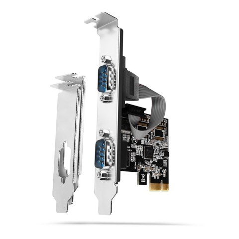 AXAGON Karta PCIe PCEA-S2N, 2x port szeregowy RS232 250 Kbpsw zestawie LP