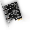 AXAGON Kontroler PCIe PCEU-430VL 4x port USB 3.2 GEN 1, UASP