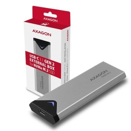 AXAGON Obudowa zewnętrzna aluminiowa EEM2-UG2, USB-C 3.2 Gen 2 - M.2 NVMe SSD, długość 42 do 80 mm