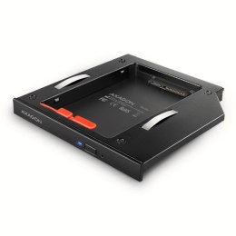 AXAGON Ramka na 2,5 cala SSD-HDD do gniazda DVD, RSS-CD12, 12.7 mm LED aluminium