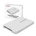 AXAGON Wewnętrzna obudowa 2.5" z interfejsem SATA do dysków SSD M.2 SATA, RSS-M2SD, srebrny