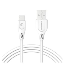 Kabel Somostel SMS-BT09 ECL USB Iphone 3.1A Quick Charger QC 3.0 1m Powerline biały