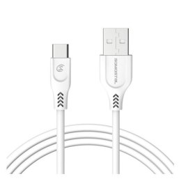 Kabel Somostel SMS-BT09 ECL USB typ-C 3.1A Quick Charger QC 3.0 1m Powerline biały