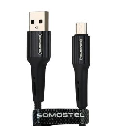 Kabel Somostel SMS-BW06 micro USB 3.6A Quick Charger QC 3.0 1m Powerline czarny