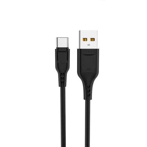 Kabel Denmen D01T USB typ-C 1M czarny