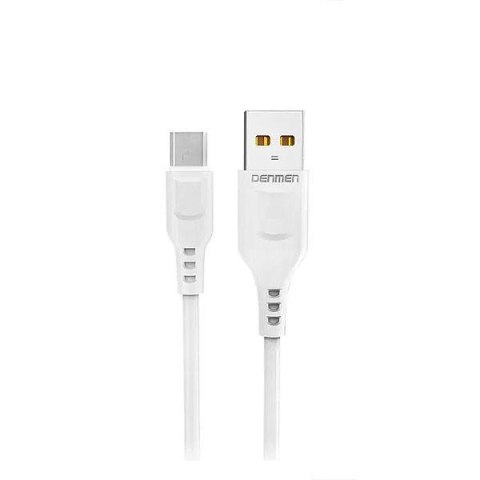 Kabel Denmen D01V micro USB 1M biały