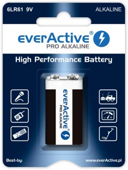 EVERACTIVE BATERIA ALKALICZNA 6LR61 9V - BLISTER (1 SZT.) EV6LR61-PRO