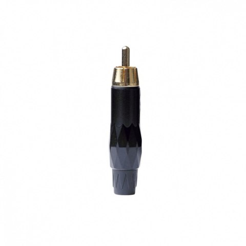 Linearic Wtyk RCA - RCA MB metalowy- zestaw 5 sztuk Czarny