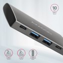 AXAGON Adapter HMC-4G2 2x USB-A + 2x USB-C, USB-C 3.2 Gen 2 10Gbps hub, 13cm USB-C kabel