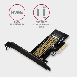 AXAGON Adapter wewnetrzny PCIe x4 M.2 NVMe M-key slot LP, PCEM2-S