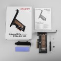 AXAGON Adapter wewnetrzny PCIe x4 M.2 NVMe M-key slot LP, PCEM2-S