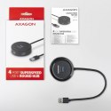 AXAGON Hub 4-portowy HUE-P1A USB 3.2 Gen 1 round micro USB, 30cmUSB-A kabel