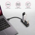 AXAGON Hub 4-portowy Mini metalowy USB 3.2 Gen 1 HUE-M1A, 20cm USB-A kabel