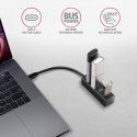 AXAGON Hub 4-portowy Mini metalowy USB 3.2 Gen 1, HUE-M1C, 20cm USB-C kabel