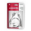 AXAGON Kabel USB-C - USB-A 2m USB 3.2 Gen 1, 3A, ALU, oplot BUCM3-AM20AB, czarny