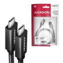 AXAGON Kabel USB-C - USB-A 3.2 Gen 2 BUCM32-CM20AB, 2m, PD 100W, 5A, 4K HD, ALU, oplot, czarny