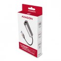 AXAGON Karta sieciowa 2.5 Gigabit Ethernet, Realtek 8156 ADE-25R USB-A 3.2 Gen 1, automatyczna instalacja, szara