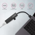 AXAGON Karta sieciowa HMA-GL3A 3x USB-A + GLAN, USB3.2 Gen 1 hub, metalowy, 20cm USB-A kabel