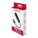 AXAGON Karta sieciowa HMA-GL3A 3x USB-A + GLAN, USB3.2 Gen 1 hub, metalowy, 20cm USB-A kabel