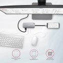 AXAGON Karta sieciowa HMC-6M2 USB-C 3.2 Gen 1 hub w. M.2 SATA + HDMI + GLAN + 2x USB-A + PD 100W