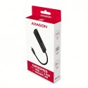 AXAGON Karta sieciowa, hub metalowy HMC-GL3A 3x USB-A + GLAN, USB 3.2 Gen 1, 20 cm USB-C kabel