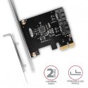 AXAGON Kontroler 2x wewnętrzny port SATA 6G, PCEU-SA2N PCI, ASM1061, SP LP