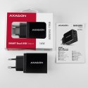 AXAGON Ładowarka sieciowa ACU-DS16, SMART 16W, 2x port USB-A, 5V/2.2A + 5V/1A