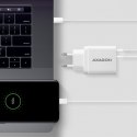 AXAGON Ładowarka sieciowa ACU-PQ22W, PD & QC 22W, 2x port (USB-A + USB-C), PD3.0/QC3.0/AFC/FCP/Apple, biała