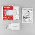 AXAGON Ładowarka sieciowa ACU-PQ22W, PD & QC 22W, 2x port (USB-A + USB-C), PD3.0/QC3.0/AFC/FCP/Apple, biała