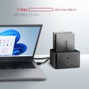 AXAGON MINI stacja dokująca ADSA-D25, USB 3.2 Gen 1 - 2x SATA 6G 2.5" SSD/HDD CLONE