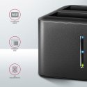 AXAGON MINI stacja dokująca ADSA-D25, USB 3.2 Gen 1 - 2x SATA 6G 2.5" SSD/HDD CLONE