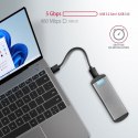 AXAGON Obudowa zewnętrzna aluminiowa bezśrubowa EEM2-SA USB micro-B 3.2 GEN 1 M.2 Sata SSD