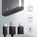 AXAGON Obudowa zewnętrzna, aluminiowa, bezśrubowa, EEM2-SG2, USB-C 3.2 Gen 2 - M.2 NVMe & SATA SSD