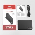 AXAGON Obudowa zewnętrzna plastikowa EE25-SLC, USB-C 3.2 GEN 1 SATA 6G 2.5cali