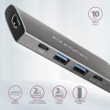 AXAGON Wieloportowy hub szerokopasmowy HMC-5G2 2x USB-A + 2x USB-C + HDMI, USB-C 3.2 Gen 2 10Gbps, PD 60W, 13cm USB-C kabel