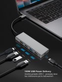 TB Adapter USB C 7w1 - HDMI, USBx2, PD, SD/TF