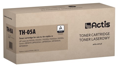 Toner ACTIS TH-05A (zamiennik HP 05A CE505A, Canon CRG-719; Standard; 2300 stron; czarny)