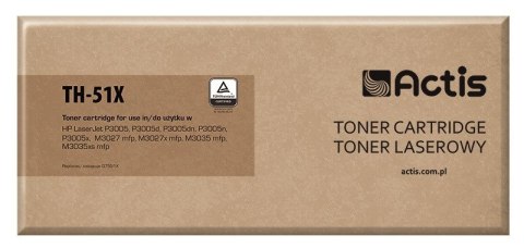 Toner ACTIS TH-51X (zamiennik HP 51X Q7551X; Standard; 13000 stron; czarny)