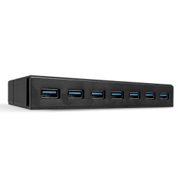 Hub USB 3.0 LINDY 7 Ports Type A to B czarny