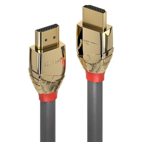 Kabel HDMI 2.0 LINDY Standard M/M 10m szary/gold